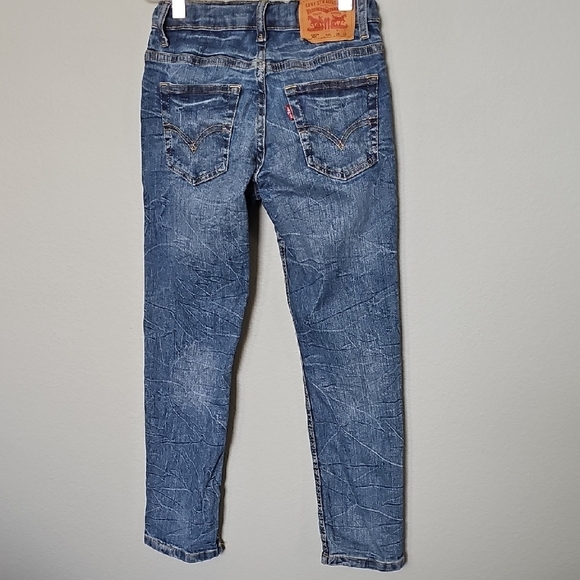 Levi's Light Blue Denim 502 Regular Taper Boy's Adjustable Waist Pants Size 8 - Picture 7 of 7